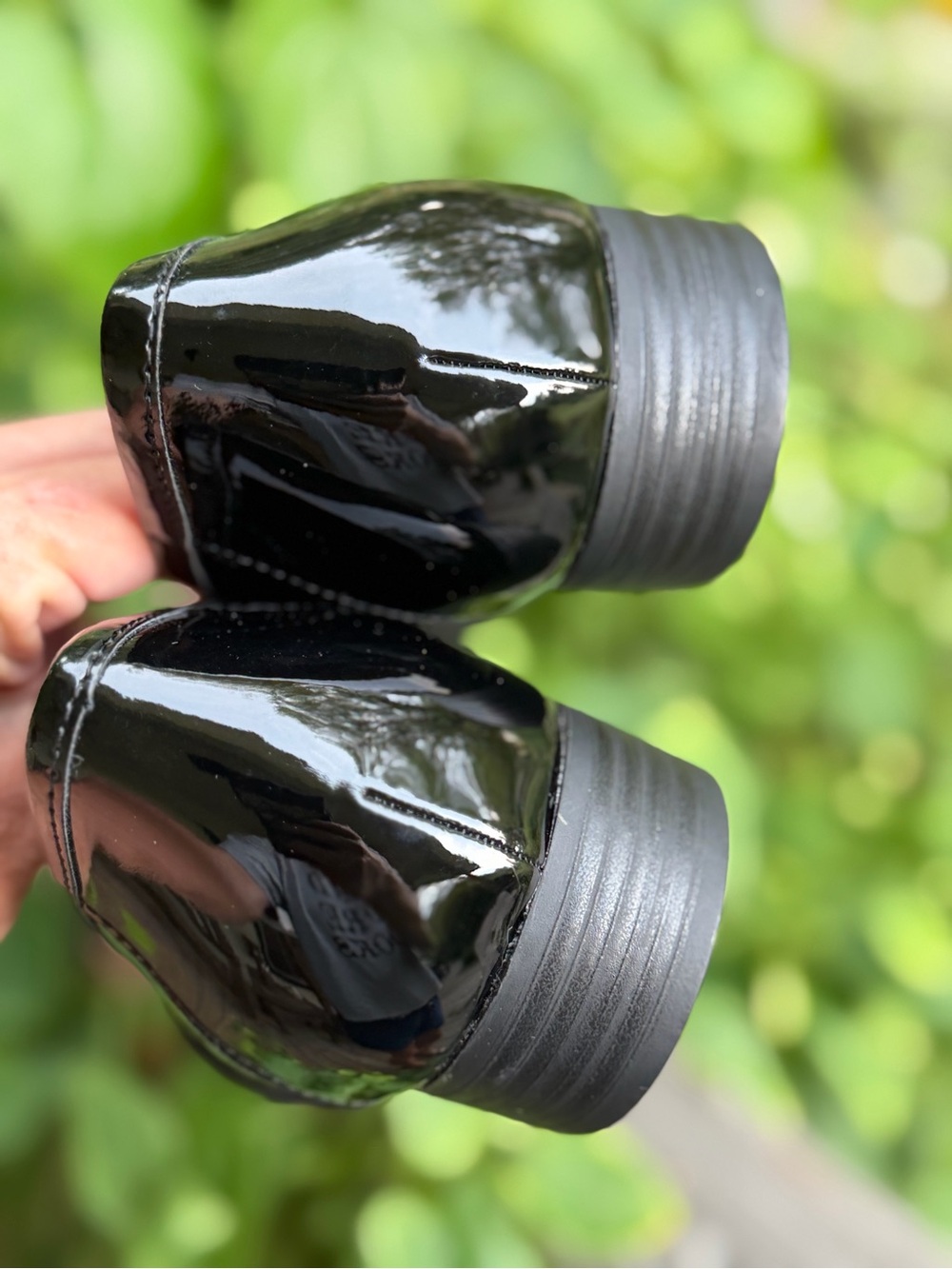 Bandolino Black Patent Loafers with Bow Accent - Picture 11 of 14